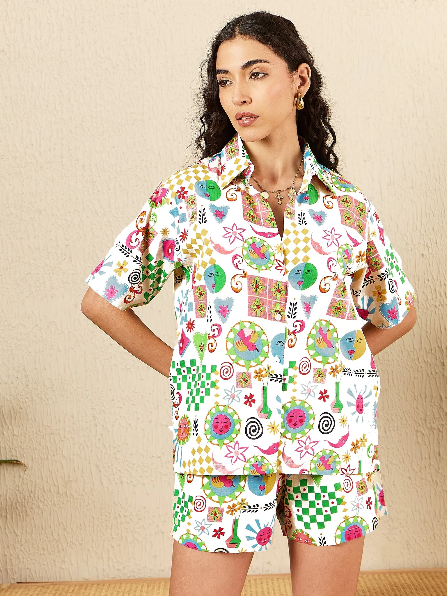 2 Piece Floral Short Set