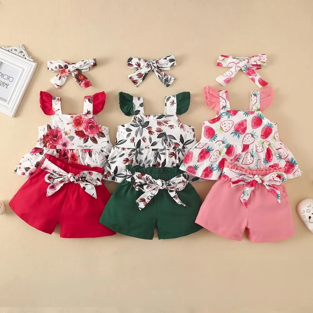 2 Piece Floral Short Set