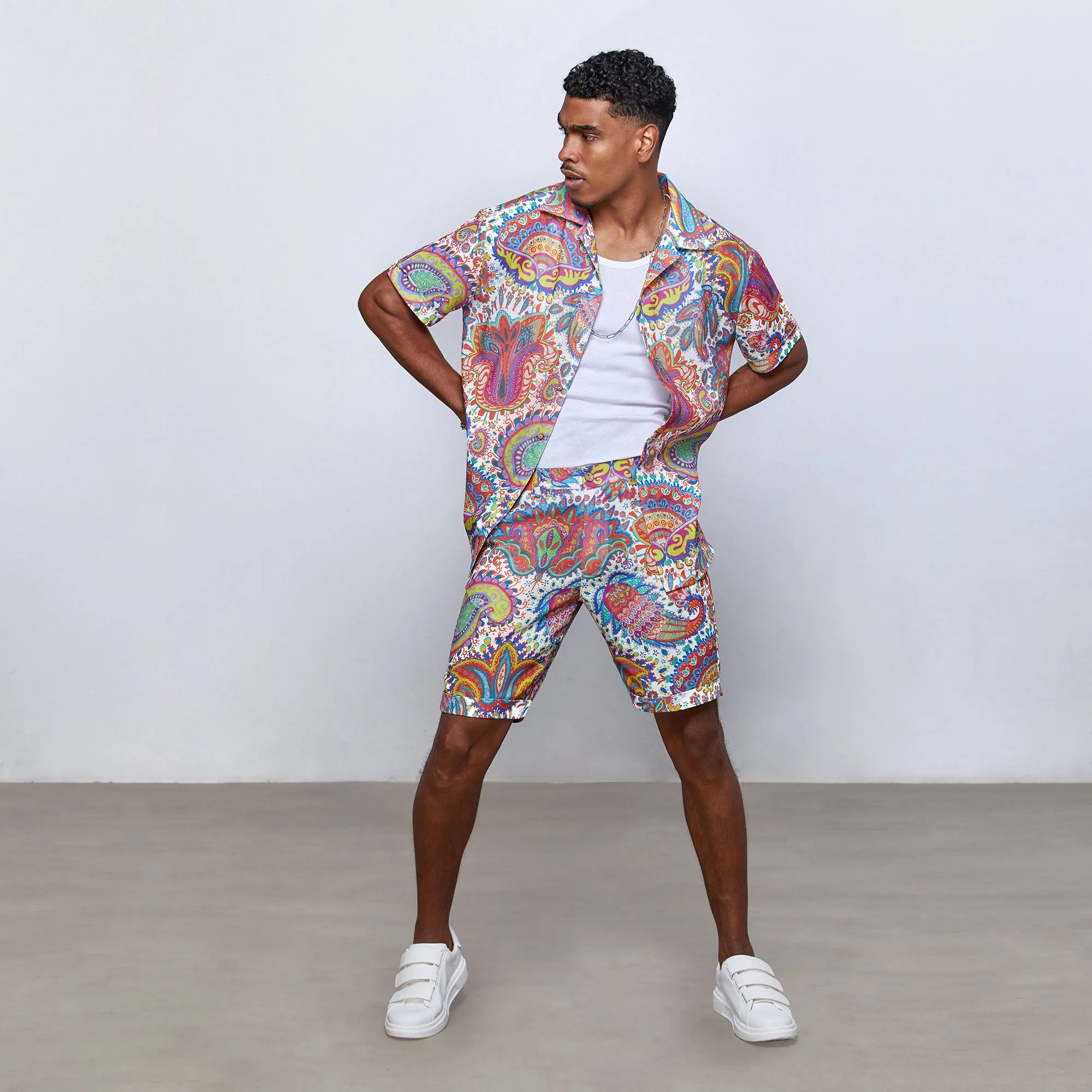 2 Piece Mens Short Set