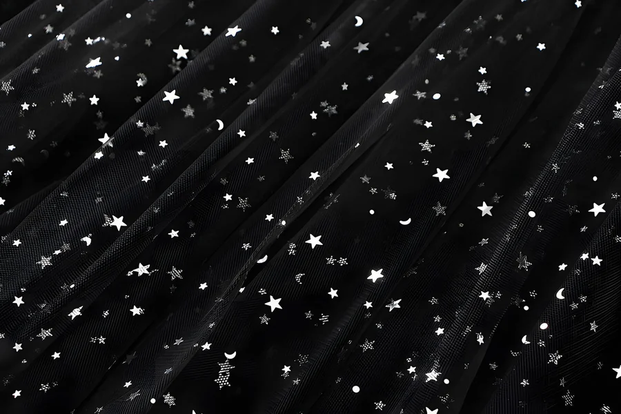 Black Skirt with Stars